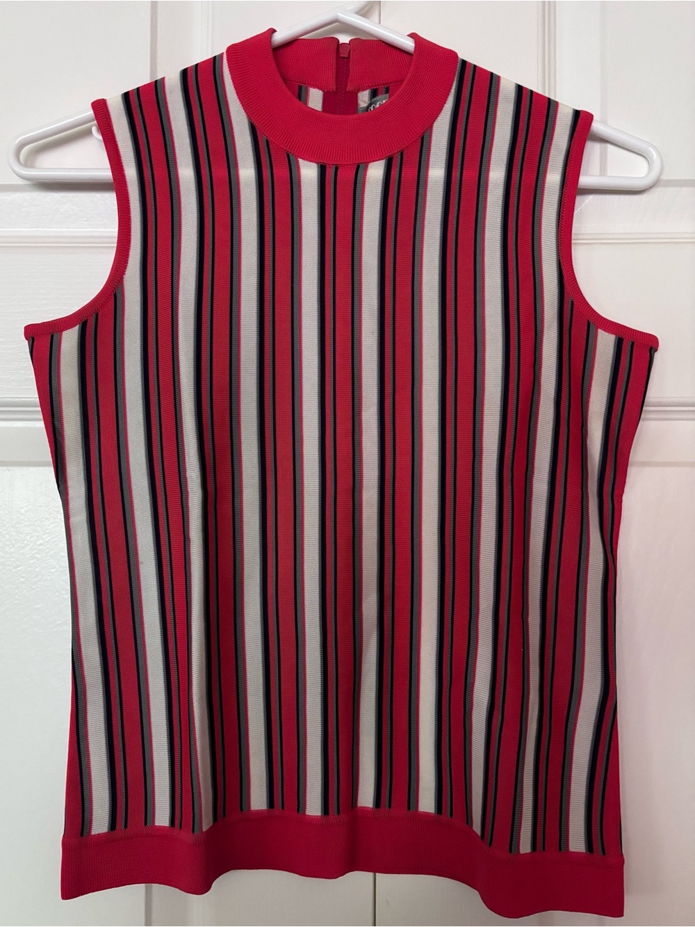 Vintage Striped Sleeveless Tank Top